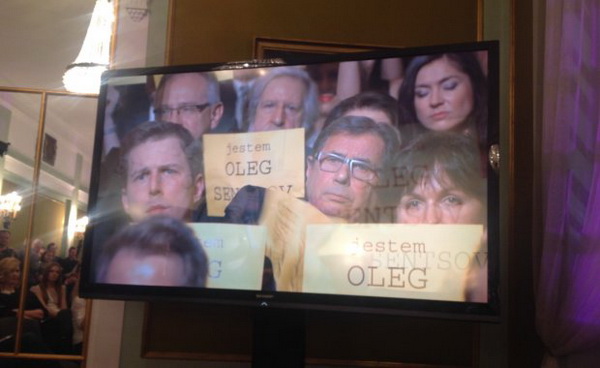Польська кіноакадемія провела акцію «Я – Олег Сенцов» на церемонії вручення польського «Оскара»