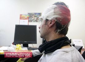 Редактора «Ділової столиці» на Інститутській побили силовики