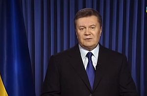 Українські телеканали час від часу транслюють звернення Януковича