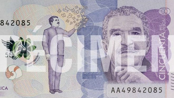 У Колумбії випустили банкноти з зображенням письменника Маркеса