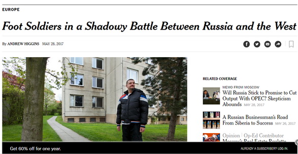 The New York Times розкрила, як Росія фінансує своїх пропагандистів у Східній Європі