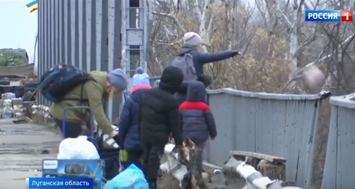 «Новости Донбасса» піймали канал «Россия 1» на фейковому сюжеті про роботу пункту пропуску на Луганщині