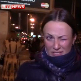 Кореспондент каналу LifeNews збрехала про побиття українськими журналістами - відео каналу «24»