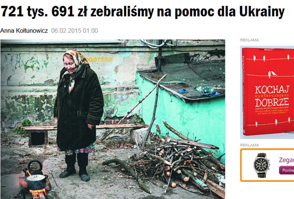 Журналісти польського видання Gazeta Wyborcza зібрали гроші для допомоги українцям