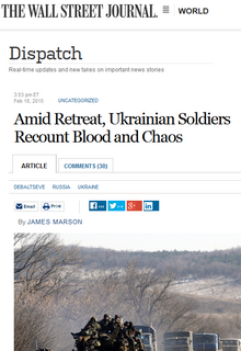 The Wall Street Journal піддає сумніву дані українського Генштабу про загиблих при відступі з Дебальцевого