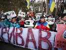 Мітингувальники прийшли до будинку Захарченка