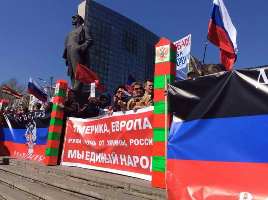 У Донецьку з мітинга на підтримку «Беркута» грубо вигнали журналістів