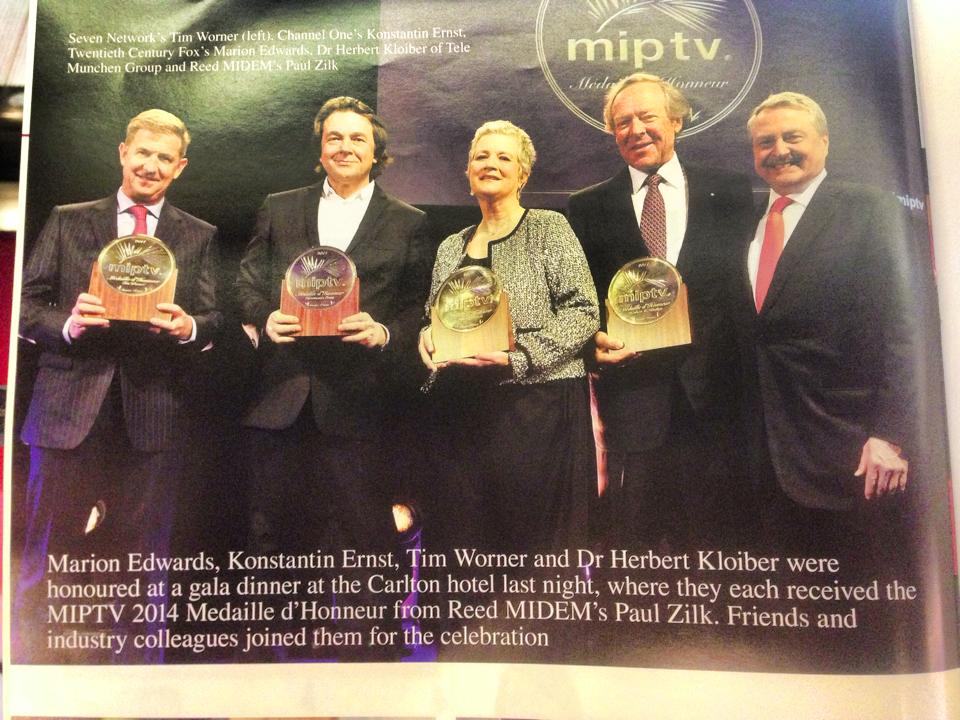 Ернста все-таки нагородили почесною медаллю на каннському телеринку MipTV