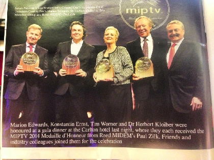 Ернста все-таки нагородили почесною медаллю на каннському телеринку MipTV