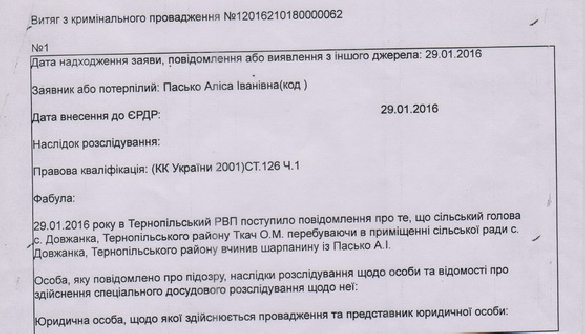 У селі на Тернопільщині на членкиню НМПУ напав сільський голова