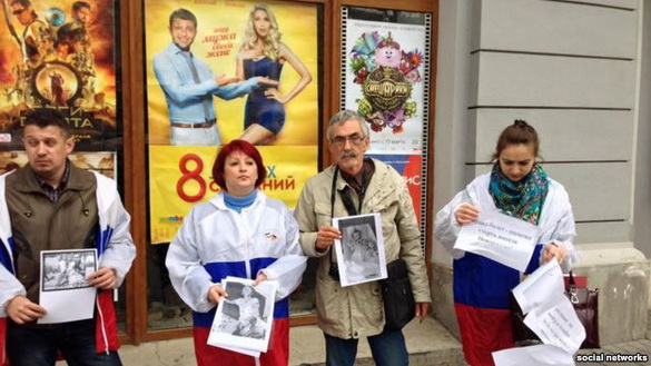 У Криму протестували проти «8 кращих побачень» - дистриб’ютор позиціонує фільм як російський