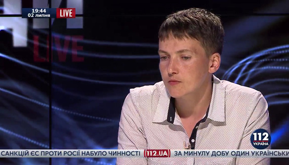 Надежда Савченко устроила настоящий хард-ток на канале «112 Украина»