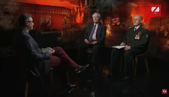 «Історична правда» на тлі Кремля, що палає «Історична правда» на тлі Кремля, що палає