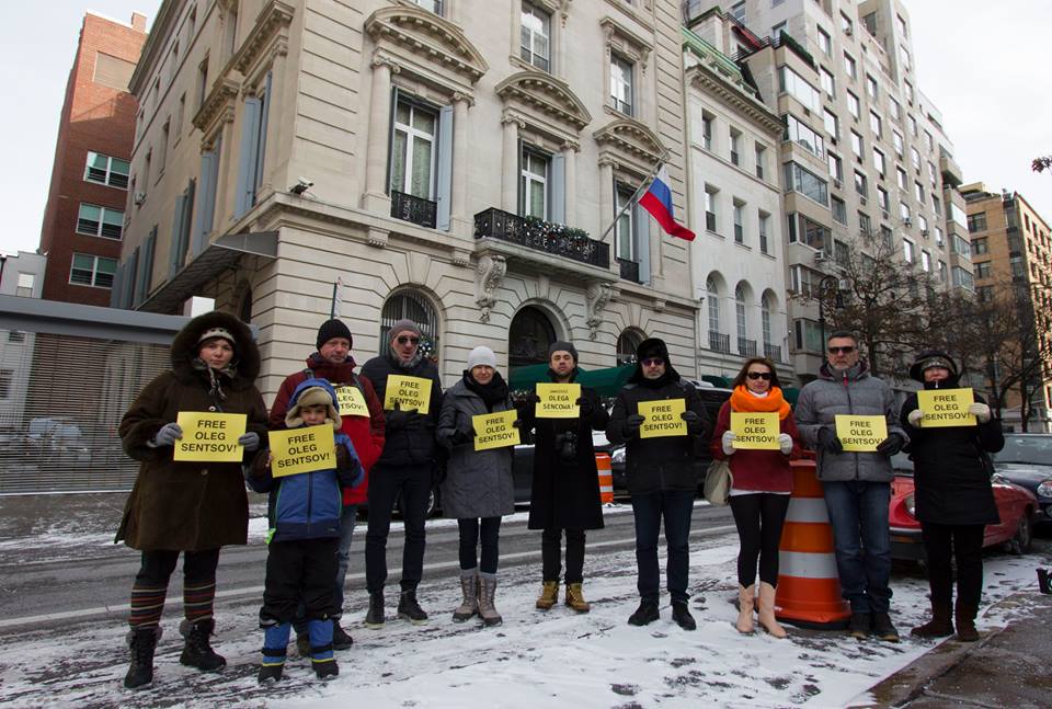 У Нью-Йорку напередодні Нового року вимагали звільнення Олега Сенцова