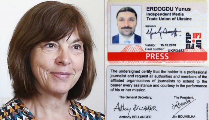 Ребека Хармс просить українську владу звернути увагу на журналіста Юнуса Ердогду та припинити викрадення громадян Туреччини