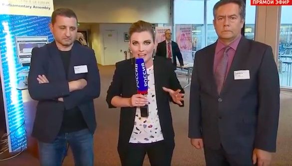 Украинская делегация в ПАСЕ потроллила журналистку Рос-ТВ украинским гимном