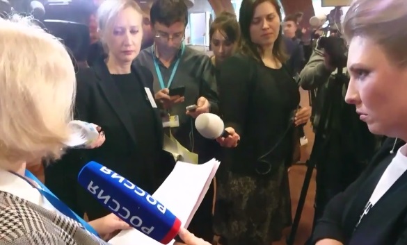 Ведуча «Россия 1» заважала Ірині Геращенко та українським журналістам у ПАРЄ