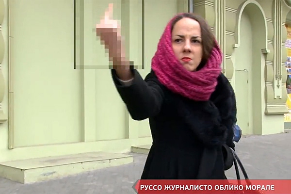 Одесситы показали, куда идти журналистам канала «Россия24» (ВИДЕО)