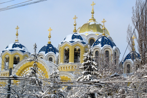 Рождественское  богослужение  из Свято-Владимирского кафедрального собора  будет транслировать Первый Национальный