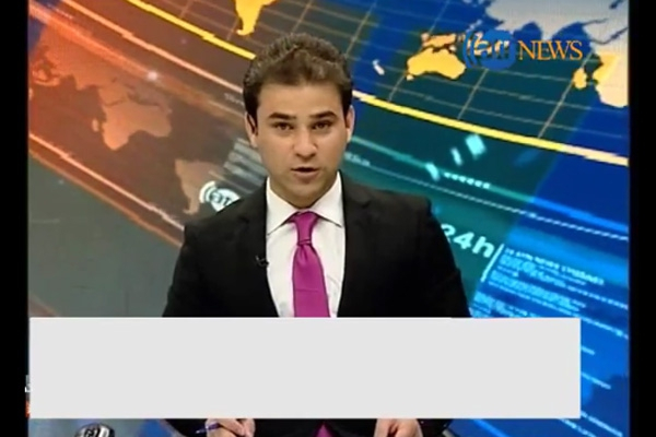 Землетрясение сорвало прямой эфир афганского телеканала (ВИДЕО)