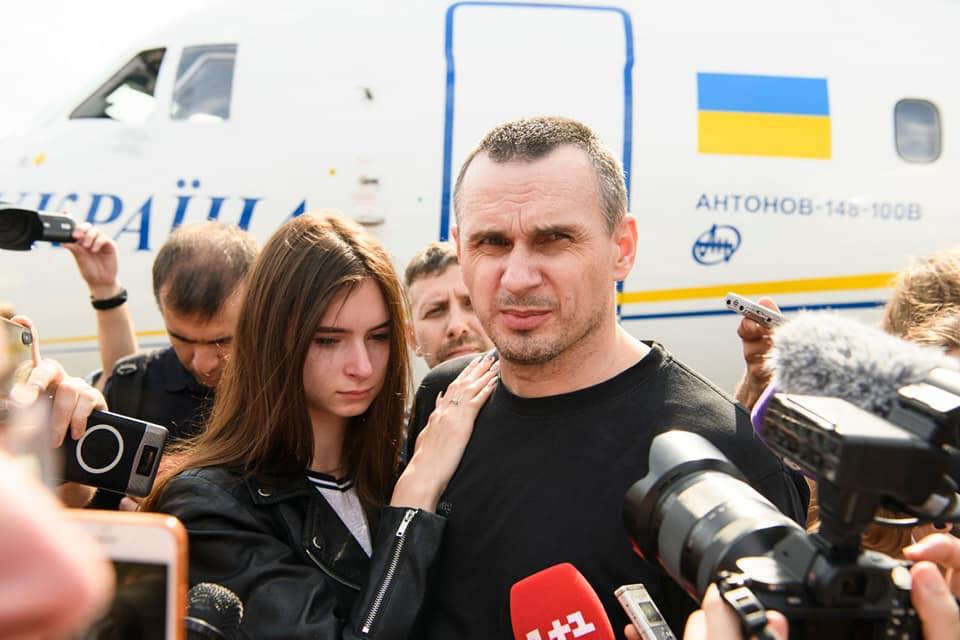 Олег Сенцов виступив із першою заявою після повернення до України