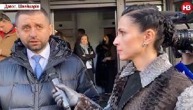 Арахамія в Давосі спілкувався з представниками &laquo;Россия-1&raquo; та російського &laquo;Первого канала&raquo;