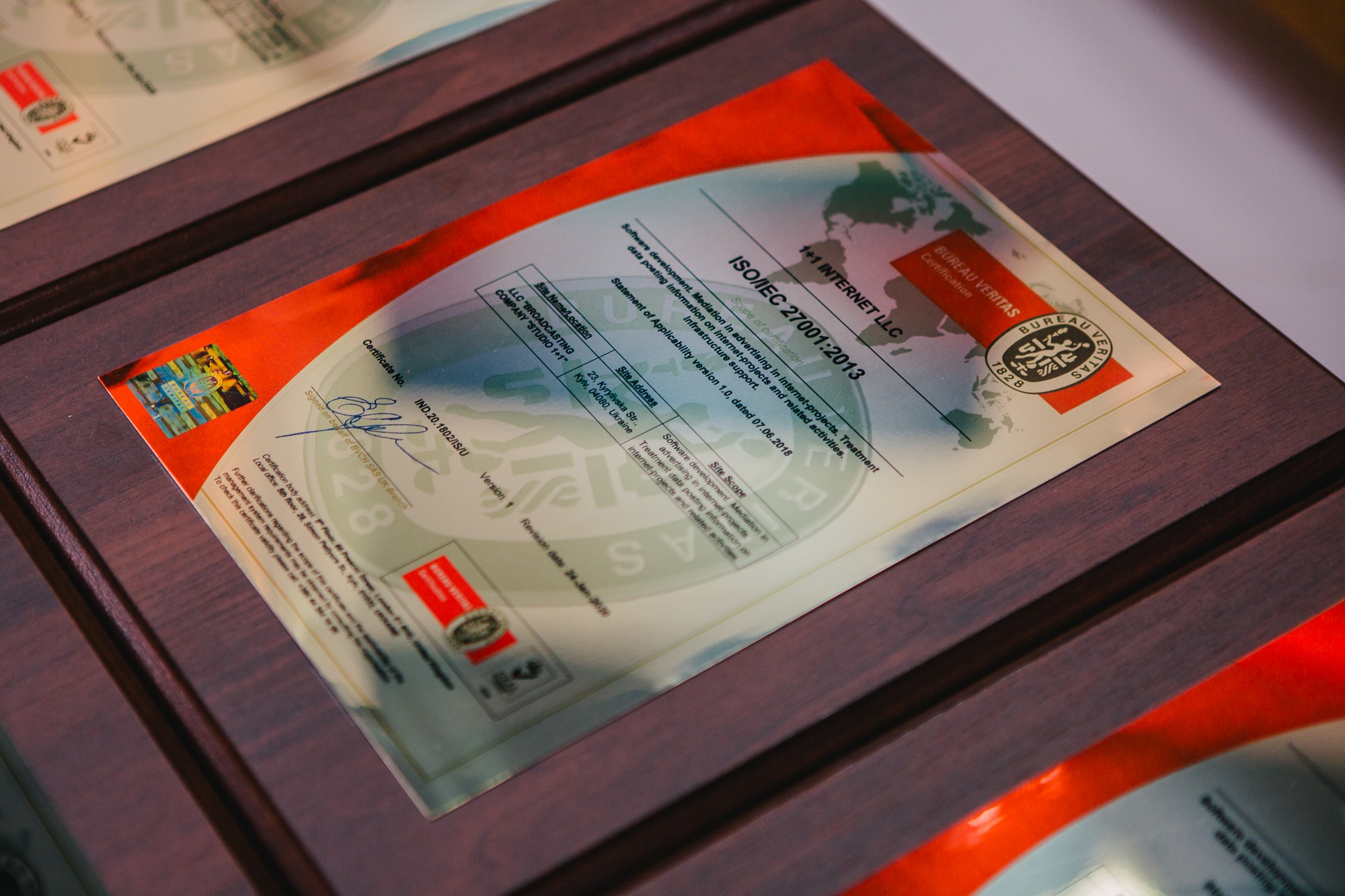 1+1 media отримала міжнародний сертифікат з інформаційної безпеки ISO/IEC 27001:2013