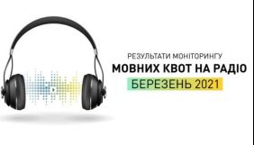 У березні сім радіостанцій збільшили частку української мови, а &laquo;Хіт ФМ&raquo;, &laquo;Русское радио&raquo; та &laquo;Перець ФМ&raquo; &ndash; зменшили