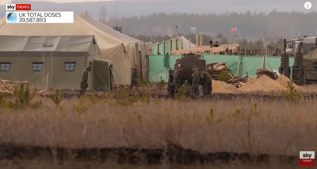 Sky News показав табір російських військ біля українського кордону (ВІДЕО)