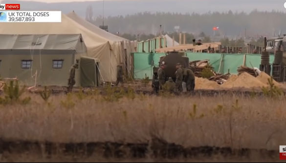 Sky News показав табір російських військ біля українського кордону (ВІДЕО)