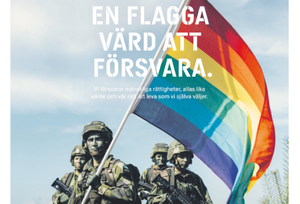 На обкладинці щоденної шведської газети зобразили військових з веселковим прапором ЛГБТ+. Це реклама збройних сил (ФОТО)