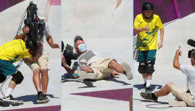 Скейтбордист з Австралії збив оператора під час заїзду на Олімпіаді (ВІДЕО)