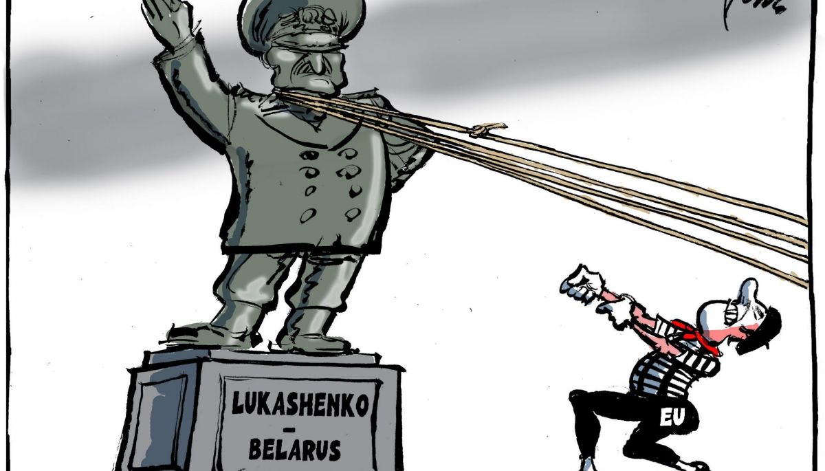 Нідерландський художник отримав європейську премію за карикатуру на спроби Євросоюзу вплинути на Лукашенка (ФОТО)
