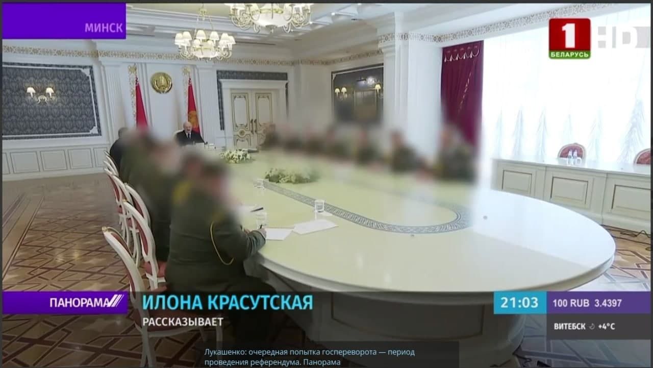 Білоруська пропаганда показала, але заблюрила обличчя нових силовиків Лукашенка: той очікує на «нову революцію» (ВІДЕО)