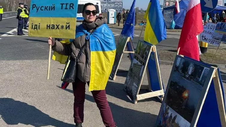 Експертка ІМІ розповіла, як координує акції з блокування російських і білоруських фур у Польщі