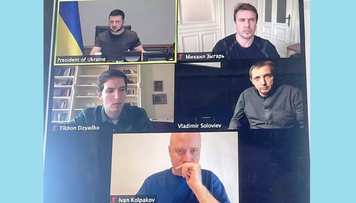 Володимир Зеленський відповів на питання російських журналістів