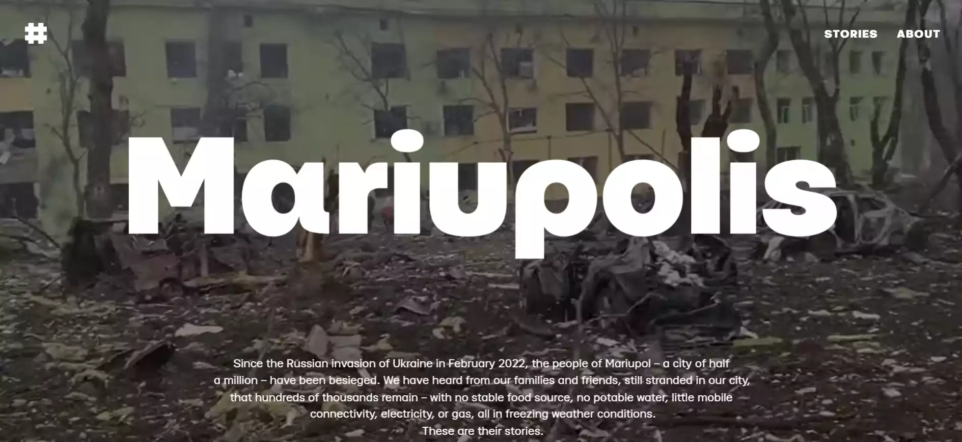 Для історій маріупольців про злочини Росії запустили окремий сайт