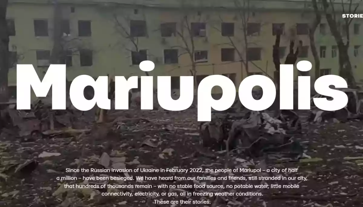 Для історій маріупольців про злочини Росії запустили окремий сайт