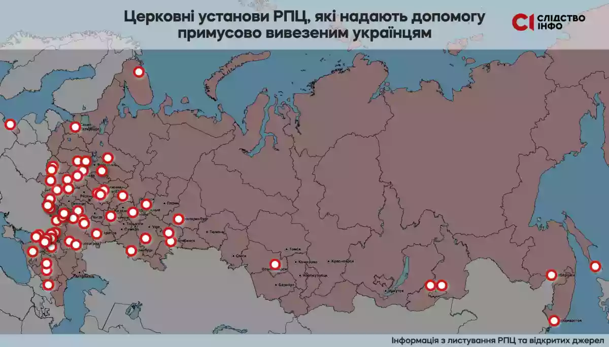 РПЦ займається депортацією українців та замовляє поширення інформації про благодійність — «Слідство.інфо»