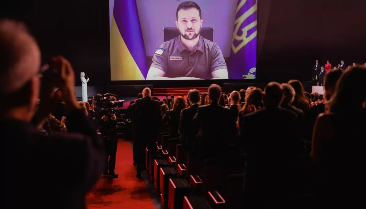 &laquo;Кіно не має бути німим&raquo;. Володимир Зеленський виступив на відкритті Каннського кінофестивалю