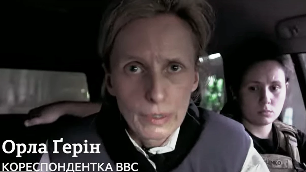 Знімальна група BBC потрапила під обстріл на Донеччині (ВІДЕО)