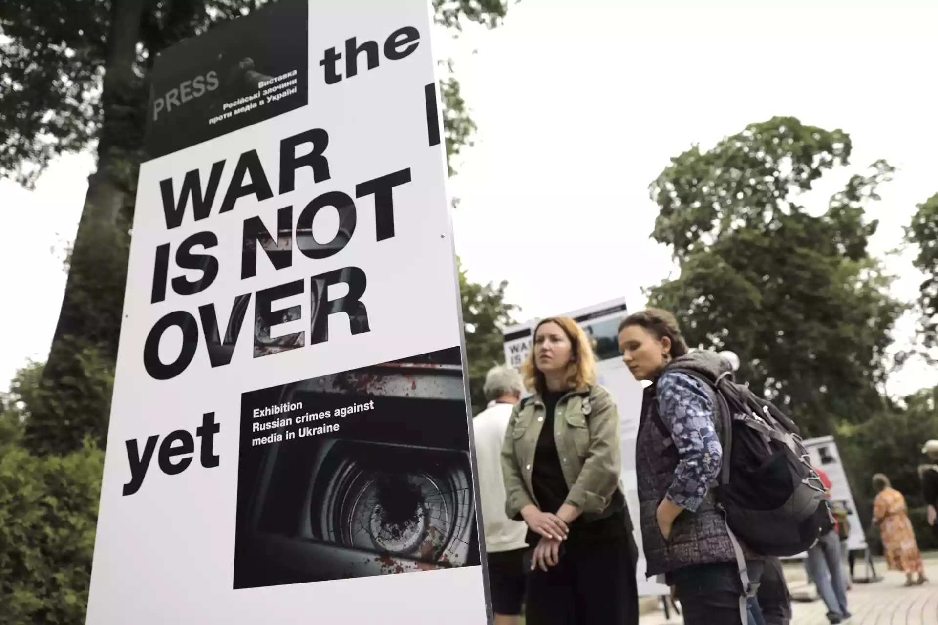 У Києві відкрилася фотовиставка про злочини Росії проти медіа в Україні (ФОТО, ВІДЕО)