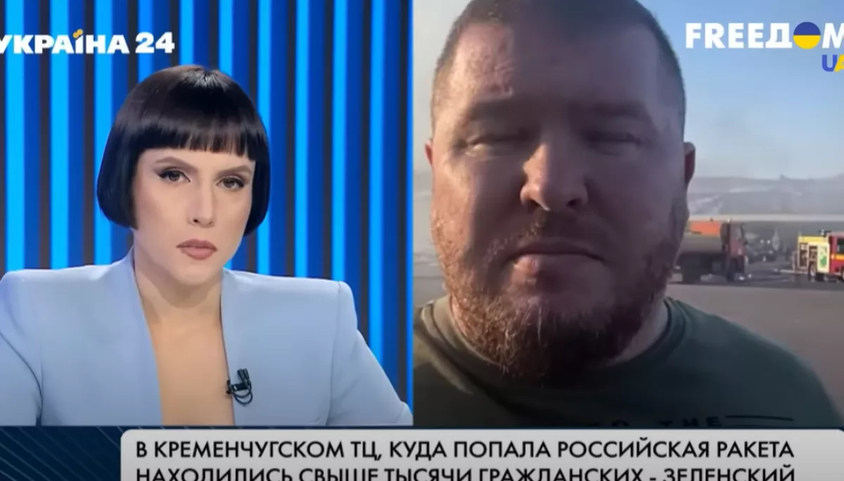 Ведуча «FreeДом» попросила перейти на російську голову Полтавської ОВА – він коментував трагедію у Кременчуці
