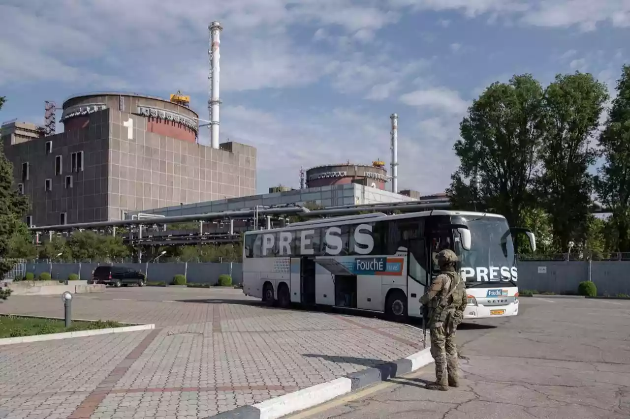 Окупанти знову організували зйомку пропаганди на ЗАЕС &mdash; &laquo;Енергоатом&raquo;