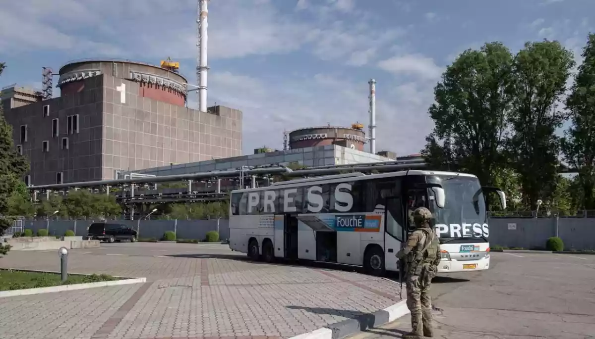 Окупанти знову організували зйомку пропаганди на ЗАЕС &mdash; &laquo;Енергоатом&raquo;