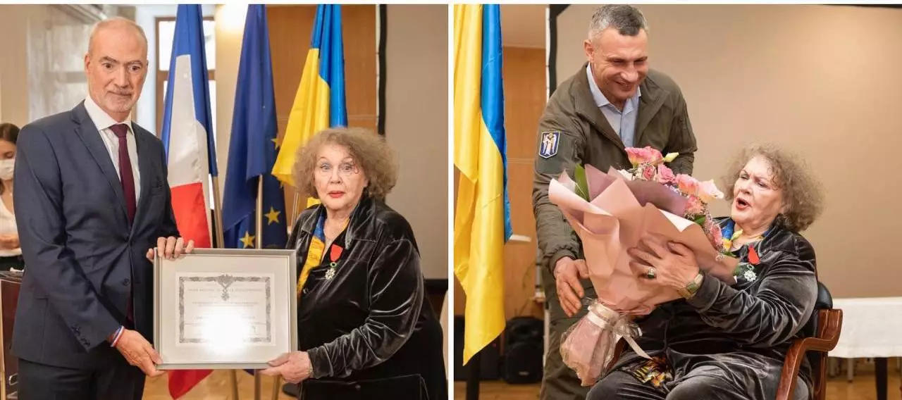 Ліні Костенко вручили найвищу нагороду Франції — Орден Почесного легіону