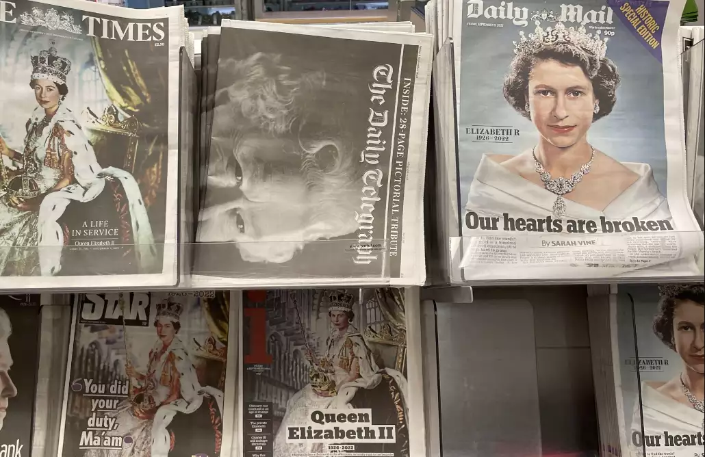 Смерть Єлизавети II дала найбільший сплеск трафіку британських новинних ЗМІ з часів виборів-2020 у США