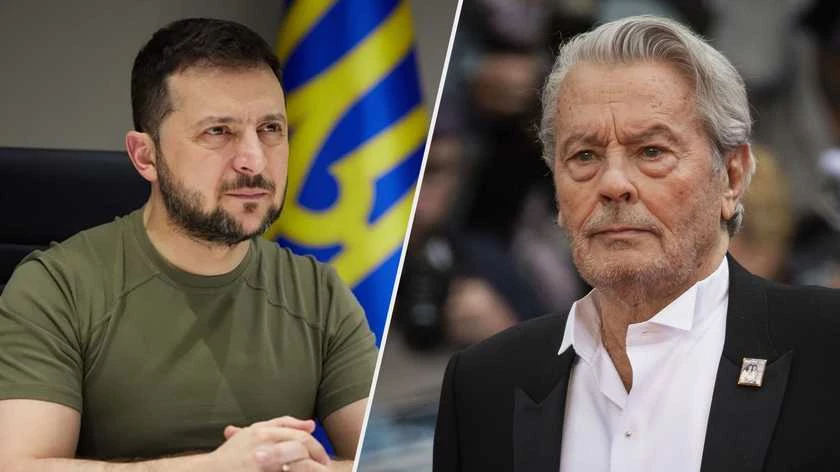Під час розмови з Делоном Зеленський звернувся до росіян: &laquo;Краще протести, ніж війна&raquo;