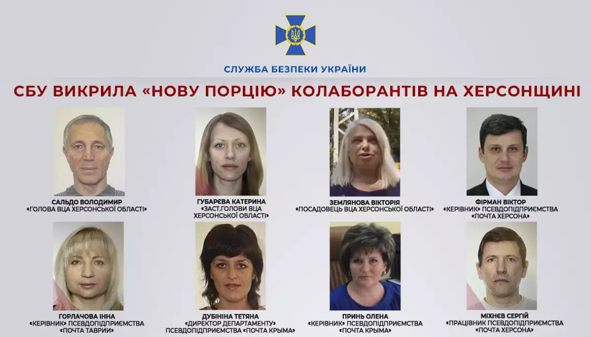 На Херсонщині СБУ виявила колаборантів, які здали окупантам РФ українців і ресурси &laquo;Укрпошти&raquo;