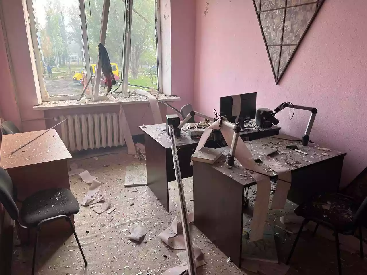 У Мелітополі прогримів вибух біля телекомпанії, яка працювала на росіян
